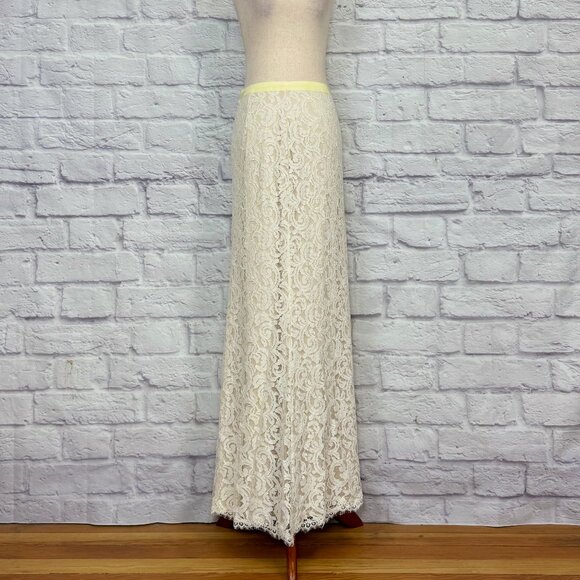 Tadashi Shoji Ivory Lace Maxi Skirt - Picture 1 of 9